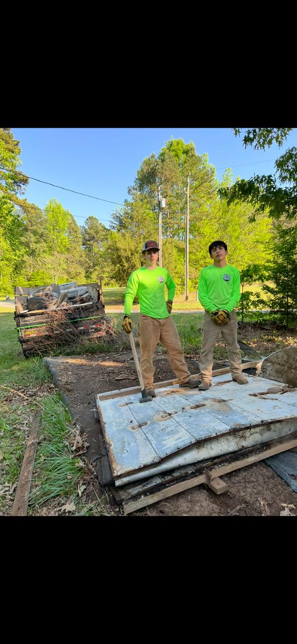 Junk removal in action